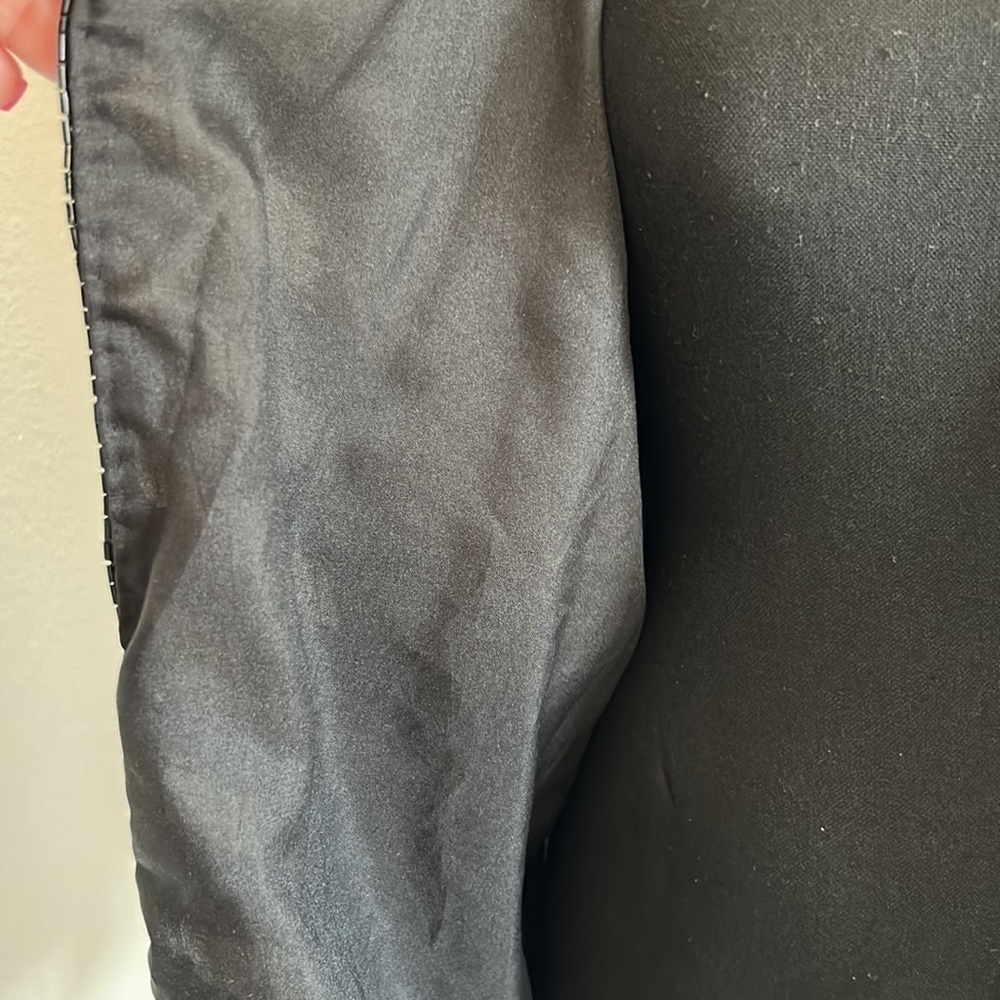 Vintage Black Beaded Formal Jacket - Picture 7 of 8